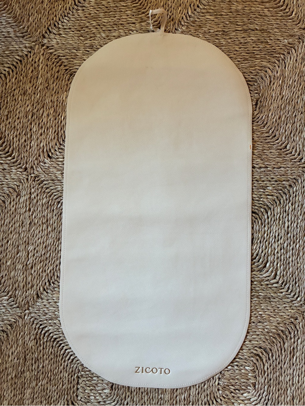 Zicoto vegan leather baby changing pad